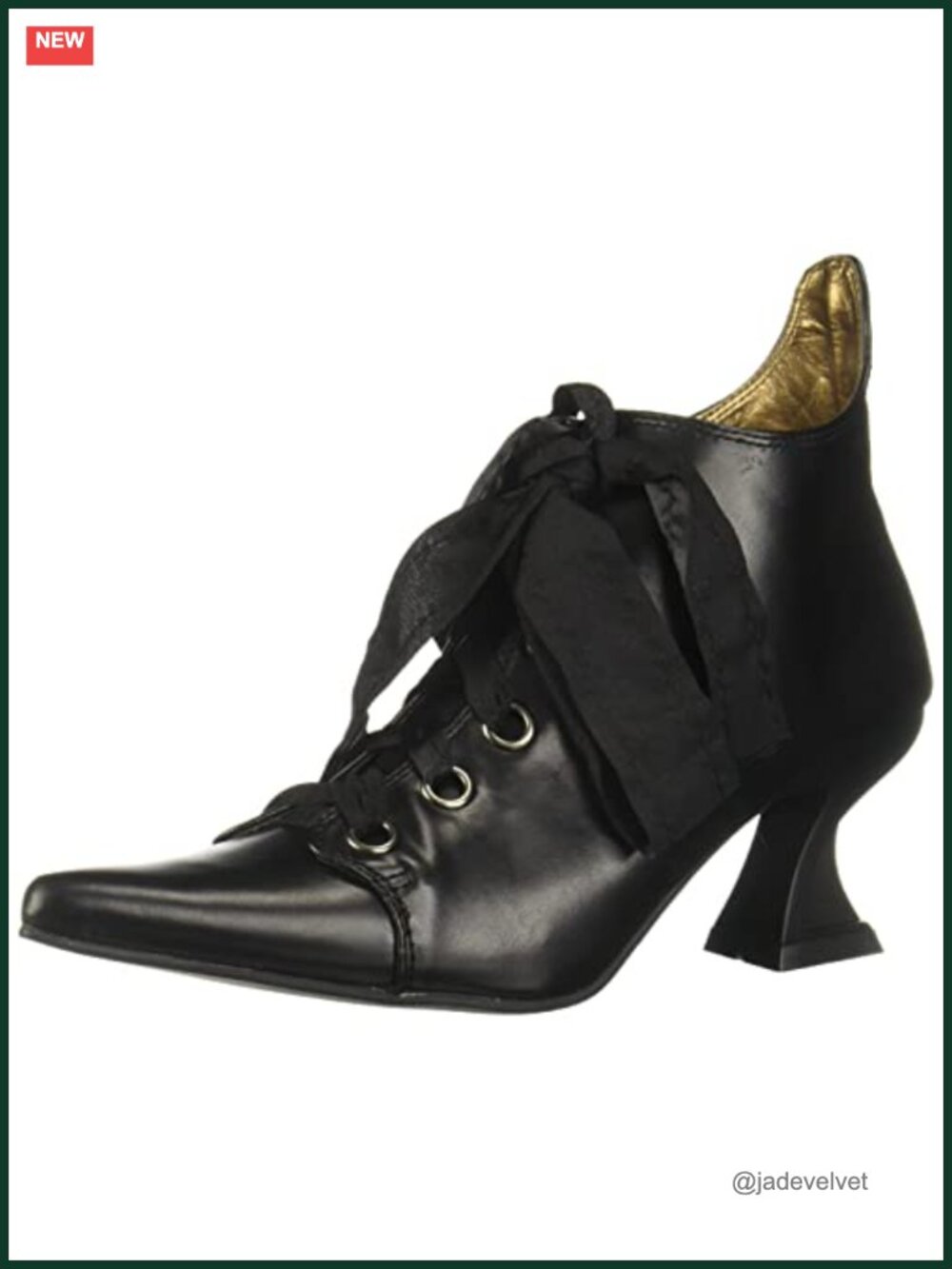 Ellie Pointed Toe Kitten Heel Ankle Bootie Halloween Costume Boots